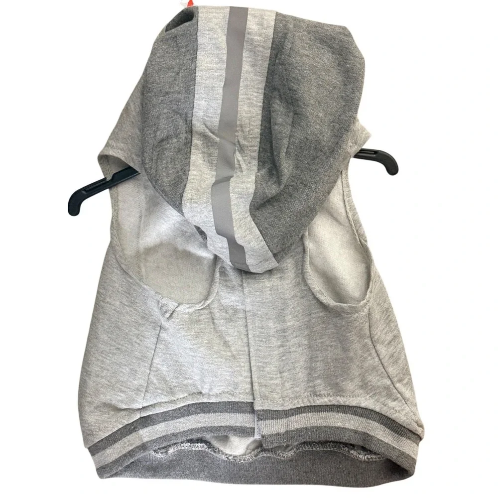 Penn State Nittany Lions Pet Hoodie Heather Gray Dog Vest Reflective‎ Stripe NWT